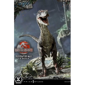 Jurassic Park III Legacy Museum Collection Statue 1/6 Velociraptor Male 40 cm