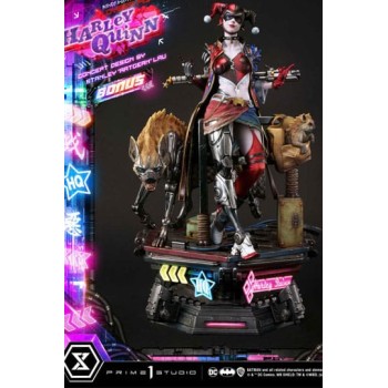 Batman Ultimate Premium Masterline Series Statue Cyberpunk Harley Quinn Deluxe Bonus Version 60 cm