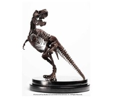 Jurassic Park ECC Elite Creature Line Statue 1/24Rotunda T-Rex Skeleton Bronze 27 cm