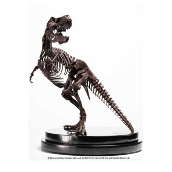 Jurassic Park ECC Elite Creature Line Statue 1/24Rotunda T-Rex Skeleton Bronze 27 cm