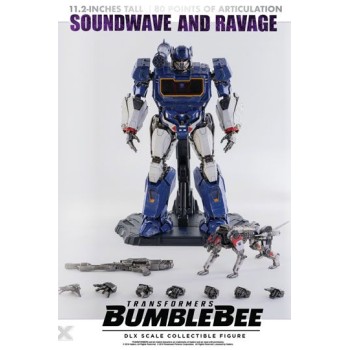 Transformers Bumblebee DLX Action Figure 2-Pack 1/6 Soundwave and Ravage 28 cm