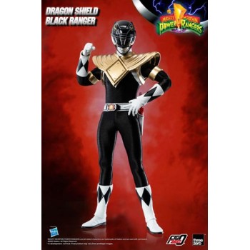 Mighty Morphin Power Rangers FigZero Action Figure 1/6 Dragon Shield Black Ranger 35 cm