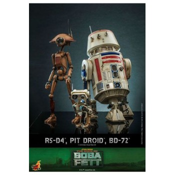 Star Wars The Mandalorian Action Figures 1/6 R5-D4, Pit Droid, and BD-72