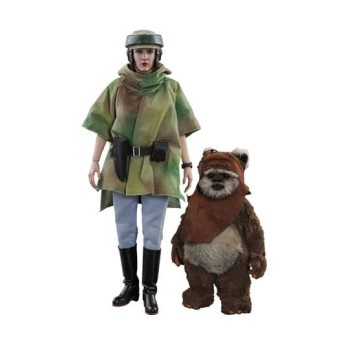 Star Wars Episode VI Movie Masterpiece Action Figure 2-Pack 1/6 Princess Leia & Wicket 15-27 cm