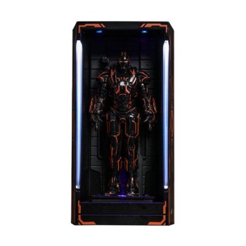 Iron Man 2 MMS Compact Series Diorama Neon Tech War Machine Hall of Armor 12 cm