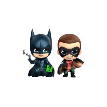 Batman Forever Cosbaby Mini Figure 2-Pack Batman and Robin 11 cm