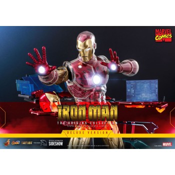 Marvel Comics The Origins Collection Iron Man Suit Armor 1/6 Scale Figure Deluxe Version 33 cm