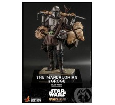 Star Wars The Mandalorian Action Figure 2-Pack 1/6 The Mandalorian and Grogu Deluxe Version 30 cm