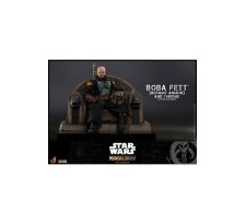 Star Wars The Mandalorian Action Figure 1/6 Boba Fett (Repaint Armor) and Throne 30 cm