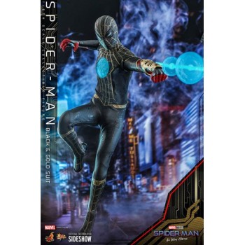 Spider-Man: No Way Home Movie Masterpiece Action Figure 1/6 Spider-Man (Black & Gold Suit) 30 cm