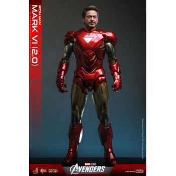 Marvel s The Avengers Movie Masterpiece Diecast Action Figure 1/6 Iron Man Mark VI (2.0) 32 cm