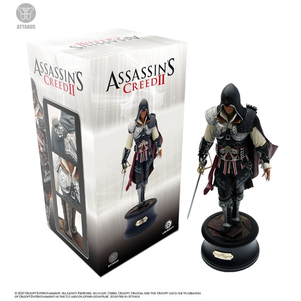 Assassin's Creed II - Ezio Auditore Black Edition - Ubisoft Attakus 8''  pvc statue