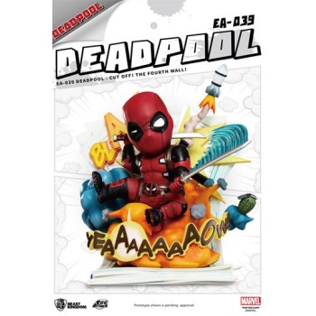 Marvel Egg Attack Statue Deadpool Cut Off! The Fourth Wall! 28 cm