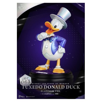 Disney 100th Master Craft Statue Tuxedo Donald Duck Platinum Version