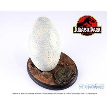 Jurassic Park Life Sized Velociraptor Egg Statue