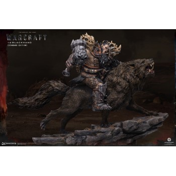 Warcraft The Beginning Statue 1/9 Blackhand Riding Wolf (Standard Version) 40 cm