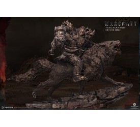 Warcraft The Beginning Statue 1/9 Blackhand Riding Wolf (IMITATION BRONZE) 40 cm