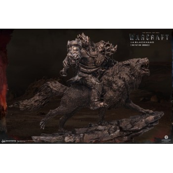 Warcraft The Beginning Statue 1/9 Blackhand Riding Wolf (IMITATION BRONZE) 40 cm