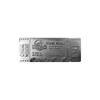 Jurassic Park Replica Opening Weekend VIP Ticket (silver plated)