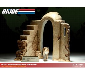 G.I. Joe Diorama Desert Weapons Cache with Sa..