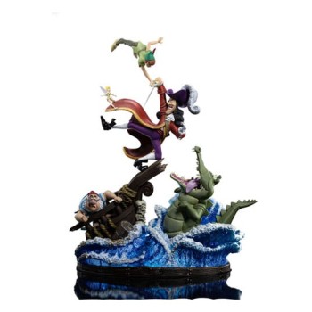 Disney Deluxe Art Scale Statue 1/10 Peter Pan vs. Hook 42 cm