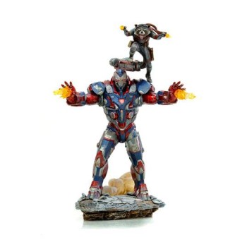 Avengers: Endgame BDS Art Scale Statue 1/10 Iron Patriot & Rocket 28 cm