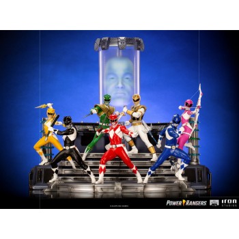Power Rangers BDS Art Scale Statue 1/10 Rangers Whole Set (Including Zordon) 17-35 cm