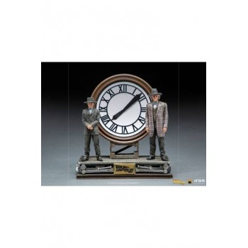 Back to the Future III Deluxe Art Scale Statue 1/10 Marty and Doc at the Clock 30 cm