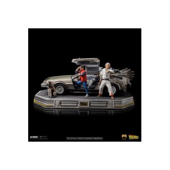 Back to the Future Art Scale Statue 1/10 DeLorean Full Set 23 cm