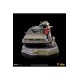 Back to the Future Art Scale Statue 1/10 DeLorean Full Set 23 cm