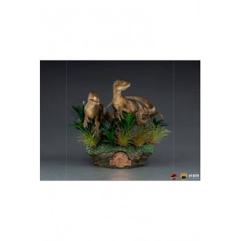 Jurassic Park Deluxe Art Scale Statue 1/10 Just The Two Raptors 20 cm