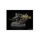 Jurassic Park Art Scale Statue 1/10 Dennis Nedry meets the Dilophosaurus 21 cm