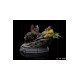 Jurassic Park Art Scale Statue 1/10 Dennis Nedry meets the Dilophosaurus 21 cm