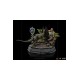 Jurassic Park Art Scale Statue 1/10 Dennis Nedry meets the Dilophosaurus 21 cm