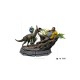 Jurassic Park Art Scale Statue 1/10 Dennis Nedry meets the Dilophosaurus 21 cm