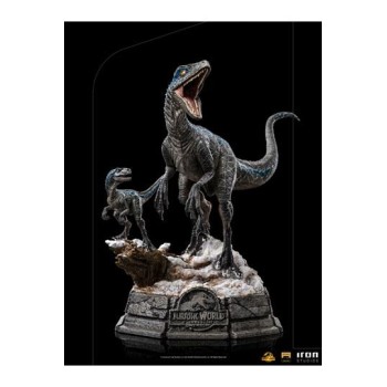 Jurassic World Dominion Deluxe Art Scale Statue 1/10 Blue and Beta 20 cm