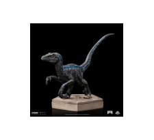 Jurassic World Icons Statue Velociraptor Blue 9 cm