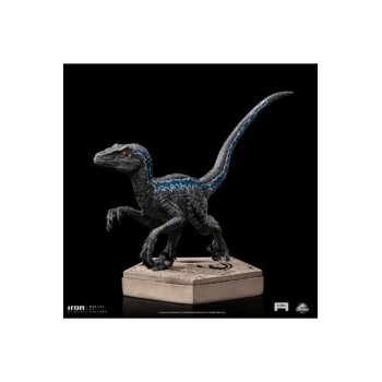 Jurassic World Icons Statue Velociraptor Blue 9 cm