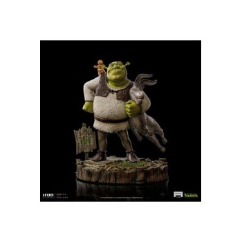 Shrek Deluxe Art Scale Statue 1/10 Shrek, Donkey and The Gingerbread Man 26 cm