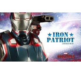 Iron Man 3 1/1 Iron Patriot Life Size Bust 66..