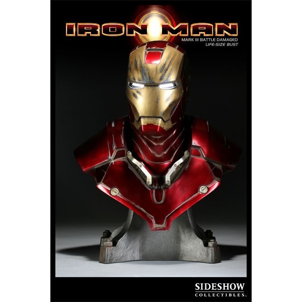 sideshow iron man mark 3 life size bust