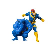 Marvel Universe ARTFX+ Statue 1/10 2-Pack Cyclops and Beast (X-Men '92) 16 cm