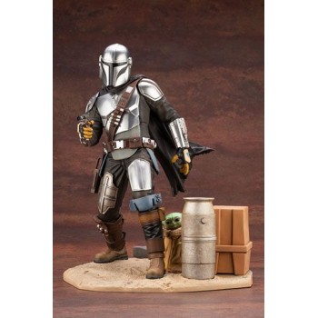 Star Wars The Mandalorian ARTFX Statue 1/7 Mandalorian and The Child 26 cm