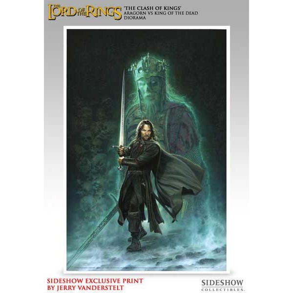 Lord Of The Rings Diorama The Clash Of Kings Aragorn Vs King Of The Dead Exclusive