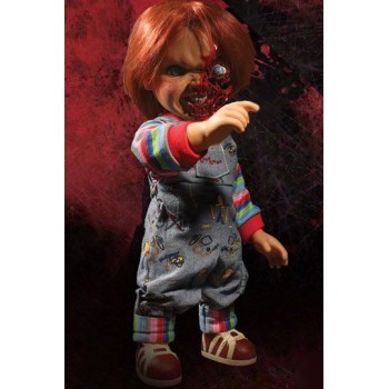 Child´s Play 3 Designer Series Talking Pizza Face Chucky 38 cm