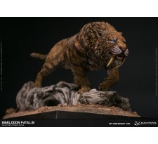 DAMTOYS MUSEUM SIMILODON FATALIS COLLECTIBLE STATUE DRY GOBI DESERT VERSION