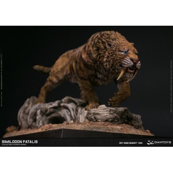 DAMTOYS MUSEUM SIMILODON FATALIS COLLECTIBLE STATUE DRY GOBI DESERT VERSION