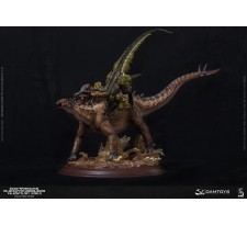 Gigantspinosaurus and Inner Mongolia Velociraptor Red Deluxe Edition