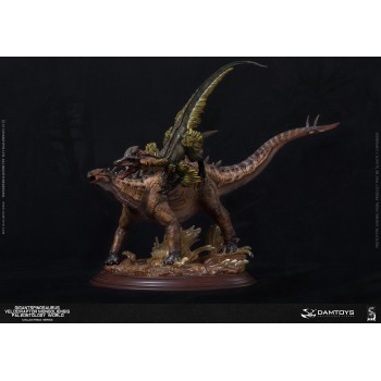 Gigantspinosaurus and Inner Mongolia Velociraptor Red Deluxe Edition