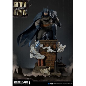 DC Comics Arkham Origins Gotham by Gaslight Batman Blue 1/5 Scale Statue 57 CM